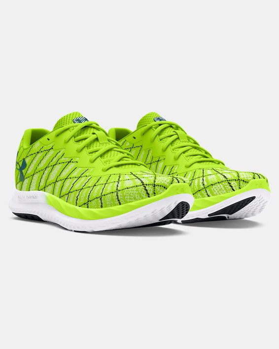 Men's UA Charged Breeze 2 Running Shoes, Green, pdpMainDesktop image number 3